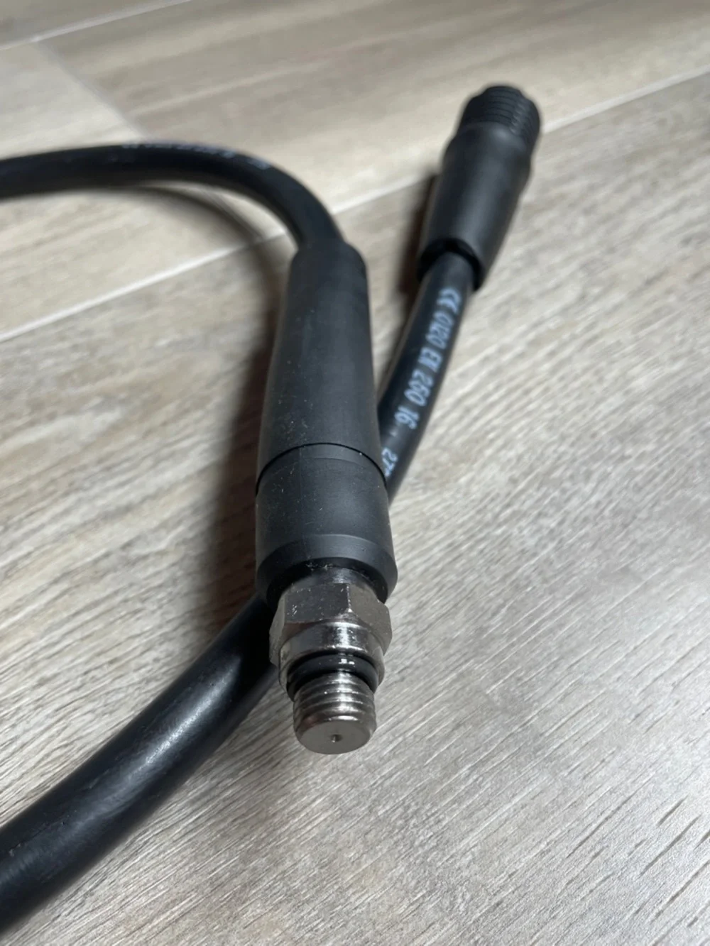 Black High-Pressure Hose for Dive Equipment
